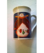 Snowman &amp; Ornaments Christmas Coffee Mug Cup Royal Norfolk Tall Latte Ho... - $14.42