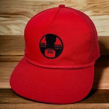 VTG Die Tool Engineer 90s Trucker Hat Red Snapback Cap Yupoong Mesh Embroidered - £10.93 GBP