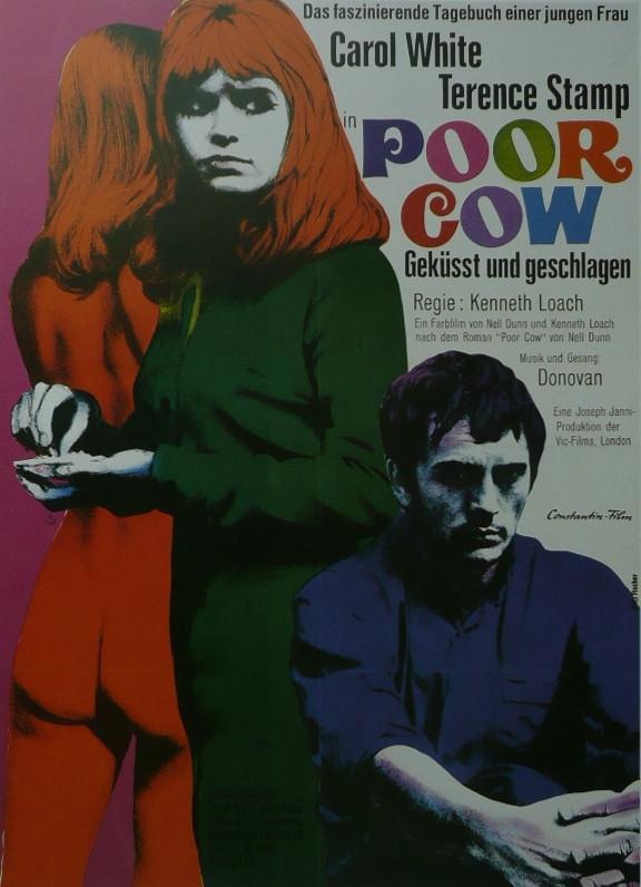 Poor Cow (2) - Carlo White / Terence Stamp (German) - Movie Poster Picture - 11  - $32.50
