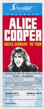 Alice Cooper Rocks Germany Tour Ticket December 16 1989 - £59.47 GBP