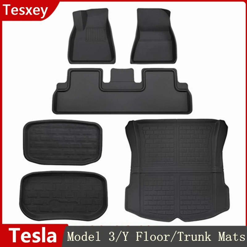 Trunk Mats For Tesla Model 3 Highland Model Y 2024 2017-2023 Floor Mat Pad Back - £20.30 GBP+