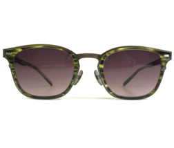 Sama Sunglasses Chancellor Forest Green Gunmetal Horn Frames With Purple Lenses - £186.68 GBP