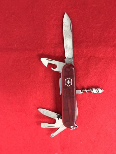 Victorinox Officer Suisse Multitool Blade Swiss Army Knife Red Miele Adver. (K1) - $19.99
