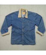 Vintage Sasson Denim Chore Barn Jacket Womens Medium Corduroy Collars 80... - £32.76 GBP