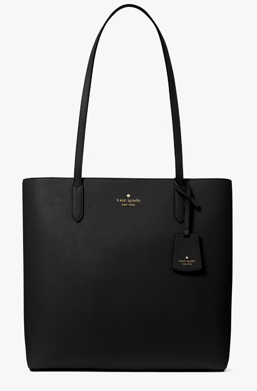 Kate Spade Brynn Tote Black Saffiano KG109 Purse with Bag Charm NWT $359 Retail