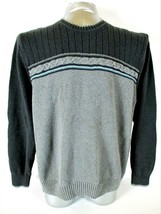 Dockers mens Sz XL L/S black gray 100% COTTON sweater (A7)pm1 - £8.26 GBP