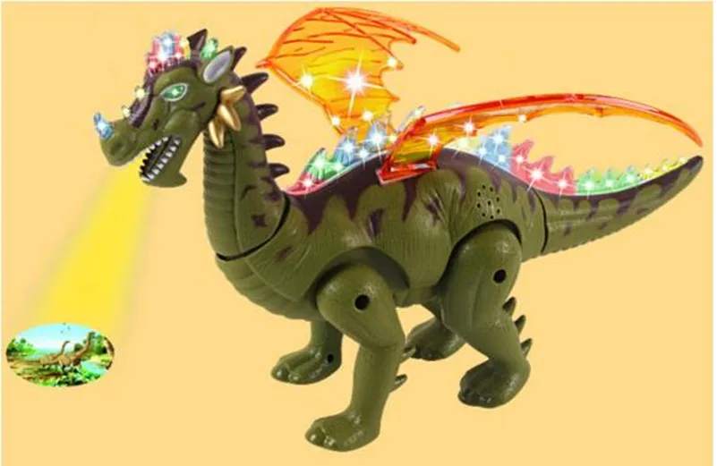 Play Electric Dinosaurs Play Glowing Light  Sound Projection With Wing Animals M - £61.36 GBP