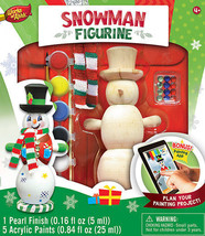 MasterPieces Works of Ahhh... Snowman Figurine Large Wood Paint Kit - £23.48 GBP