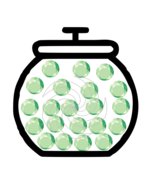 Beads Jar 1A-T-Shirt-Digital Clipart-Website-Gift Tag-Gift Cards-Scrapbook. - $37.50 MXN