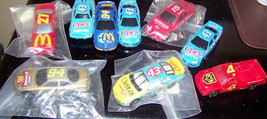 lot of {9} vintage diecast cars racing/nascar{mixed lot} - £15.55 GBP