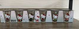 Hello Kitty Christmas Shot Glass 6 Hello Kitty Holiday Santa Shot Glasses New - $24.99