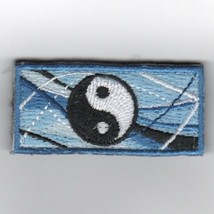 Ying Yang Blue Fss Flight Suit Sleeve Hook &amp; Loop Embroidered Patch - £28.41 GBP