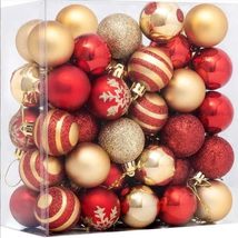 50pcs Christmas Balls 1.6&quot; Christmas Tree Decoration Ornaments - £12.62 GBP