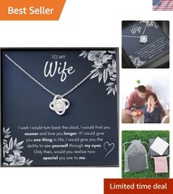 Stunning Love Knot Pendant Necklace - Adjustable 14K Gold for Any Occasion - $1,120.91 MXN