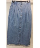 Vtg Northern Reflections Denim button down modest skirt front button wom... - $336.78 MXN