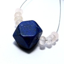 Lapis Lazuli Faceted Nugget Rose Quartz Beads Briolette Natural Loose Gemstone - £2.35 GBP