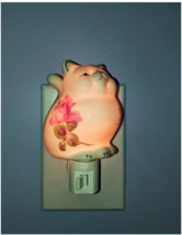 Porcelain 24k cat night light - £18.18 GBP