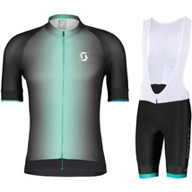 SCOTT 2023 Summer Cycling Clothing Men&#39;s Cycling Jersey Set Short Sleeve Road Bi - £96.61 GBP