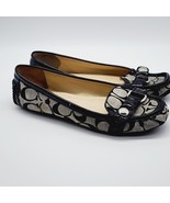 Coach Hellen Black Signature C Loafer Flats Size 7.5 B - $826.85 MXN