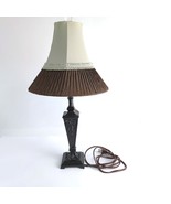 Empire Style 23&quot; Side Table Lamp w/ Shade, Oil-Rubbed Bronze Painted Fin... - $681.42 MXN
