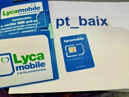Lycamobile Sim Card Portugal Anonymous Activation Prepaid - Free EU - UK roaming - £11.98 GBP