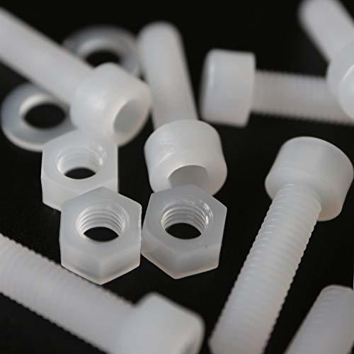 10x PVDF Socket Head, hex Head, Plastic Machine Screws, M5 x 20mm, Bolts... - $23.75
