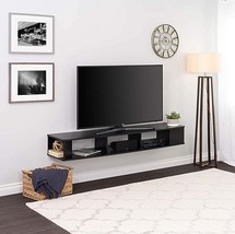 70&quot; Wide Wall Mounted Tv Stand, 70 Inch, Black - $240.99