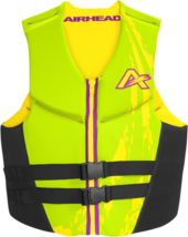 Airhead Mens Swoosh Vest Zipper Life Jacket Medium Green - £72.10 GBP