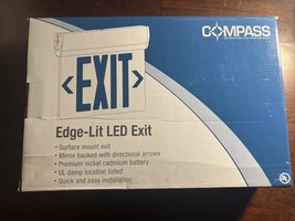 Compass By Hubbell CER Hubbell Lighting LED Emergency Exit Sign White - $18.99