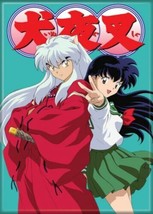 InuYasha Anime TV Series InuYasha and Kagome Peace Refrigerator Magnet UNUSED - £3.11 GBP