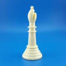 Chess For Juniors Bishop Ivory Hollow Plastic Replacement Game Piece Selright - $2.51