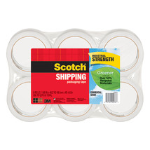 Scotch Clear Shipping Tape (Pack of 6) - £47.59 GBP