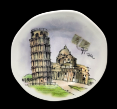 Opificio Etico Pisa Postage Stamp Plate Shallow Bowl Ceramic Made In Ita... - $19.97