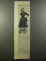 1954 Lord &amp; Taylor Dress Ad - Perfectionist&#39;s miracle - $18.49