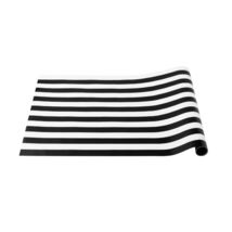 Bonjour Fête Disposable Black &amp; White Table Runner 16x120 Pack of 1 - $53.22 MXN
