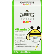 Zarbee&#39;s Naturals Baby Vitamin D Supplement, 0.47 fl oz strong bones &amp; teeth. - £14.23 GBP