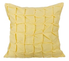 Yellow Throw Pillow Covers 16&quot;x16&quot; Cotton, Summer Brewery - £30.67 GBP+