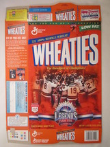 MT WHEATIES Cereal Box 1997 18oz TEAM USA WINTER OLYMPIC LEGENDS Hockey ... - £5.60 GBP