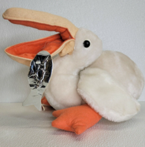 Rare Vintage 1978 Possum Trot Pelican Plush and Silver Fish Stuffed Animal HTF! - £43.19 GBP