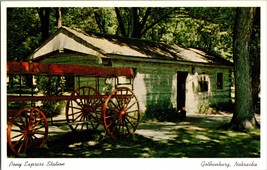 Pony Express Station Gothenburg Nebraska Vintage Postcard  (D13) - £5.05 GBP