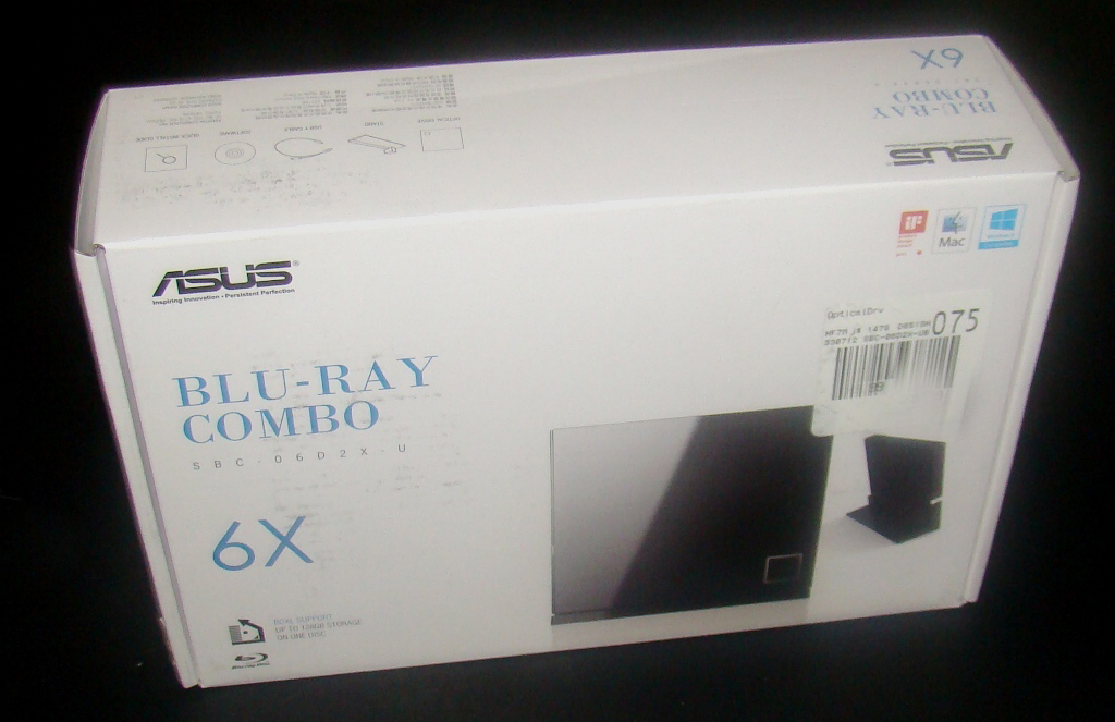 ASUS SBC-0602X-U 6x Blu-Ray Combo Drive BDXL Reader / Writer   -NIB - $129.99