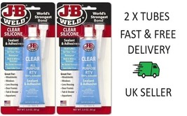 2 X 85G TUBES JB Weld Clear Silicone All Purpose RTV Adhesive Sealant TH17 - $24.26