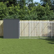 vidaXL Dog House Anthracite Galvanized steel Large Durable Dog House - $2,497.45 CAD