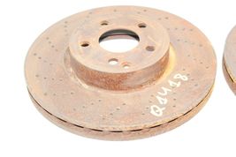 10-16 MERCEDES-BENZ E350 FRONT SPORT BRAKE ROTORS PAIR Q1418 image 2