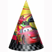 Disney Cars 2 Cone Hats Birthday Party Favors 8 Per Package New - £6.25 GBP