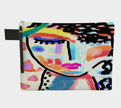 Original Abstract Art Canvas Wristlet Clutch Bag Purse Handbag Cosmetics Bag - £35.59 GBP