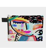 Original Abstract Art Canvas Wristlet Clutch Bag Purse Handbag Cosmetics... - £35.39 GBP