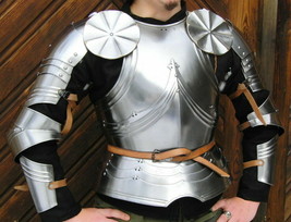 Medieval 18GA Armor Half Body Suit Of Gothic captain&#39;s harp Suit Armor - £284.80 GBP