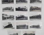 Vintage Locomotive Train Railroad B&amp;W Photo Pictures Assorted Lot of 14 - £63.69 GBP