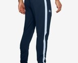 Under Armour Men&#39;s Sportstyle Pique Tapered Track Pants in Academy/White... - $39.97